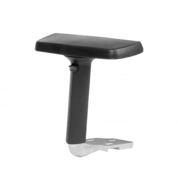 office chair armrest with polished arm